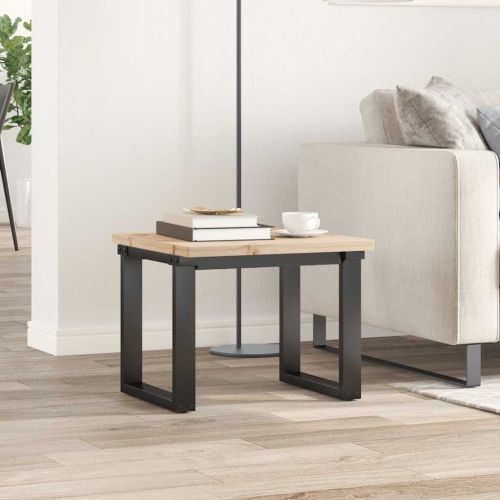 Плот за маса, 50x50x2,5 см, квадратен, бор масив