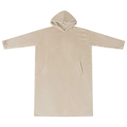 Одеяло с качулка Бежово m Фланела