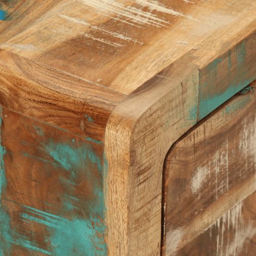 Маса за кафе, 89x55x29 см, масивно регенерирано дърво