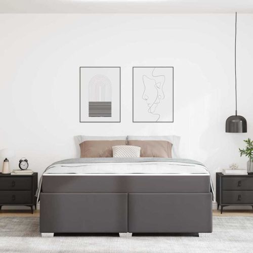 Рамка за легло Сив 180 x 200 cm текстил