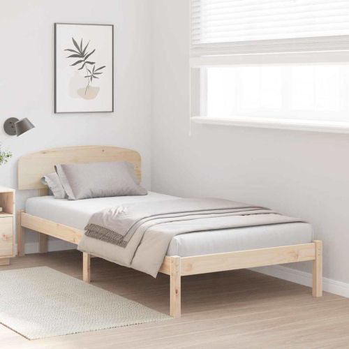 Рамка за легло Естествен 100 x 200 cm Солидно борово дърво