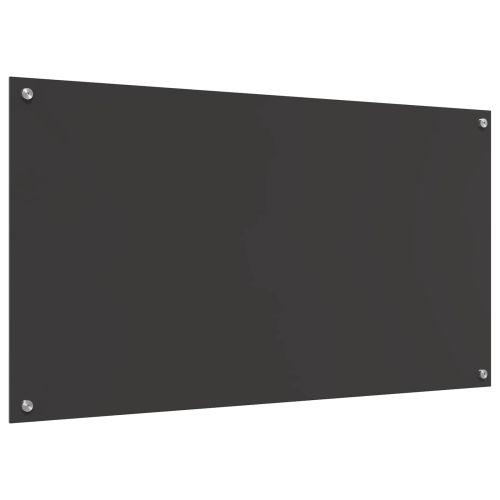 Кухненски гръб Тъмен сив 110 x 60 cm закалено стъкло