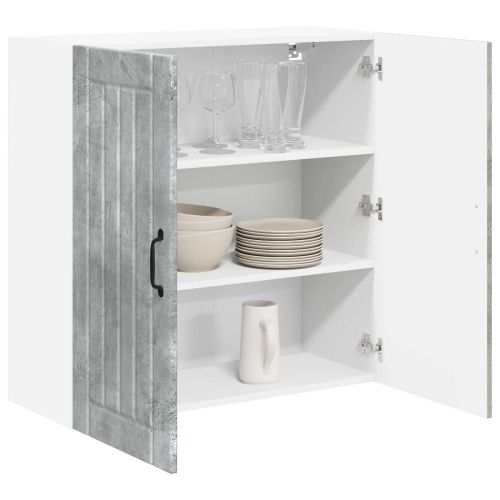 Кухненски шкаф Lucca Бетонно сиво 80 x 31 x 80 см