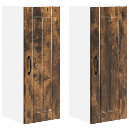 Стенен шкаф LUCCA 2 pcs Опушен дъб 30 x 31 x 80 см