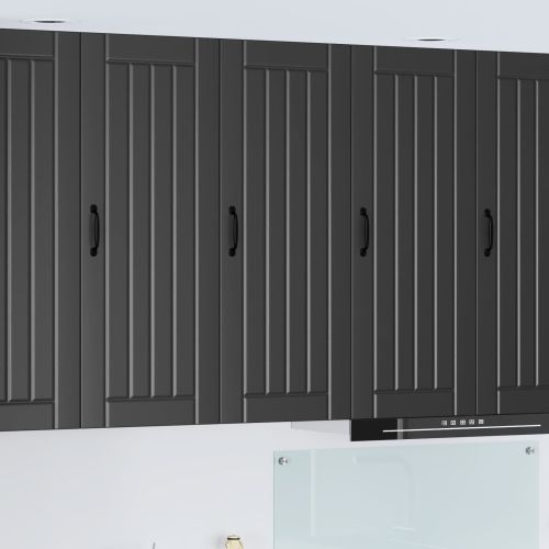 Стенен шкаф LUCCA Черно 40 x 31 x 100 см Инженерна дървесина