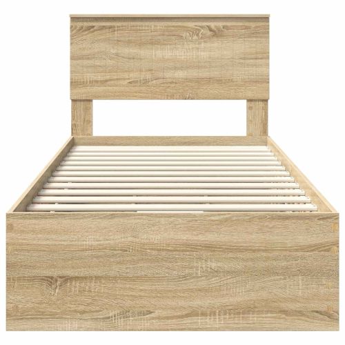 Рамка за легло Сонома дъб 90 x 200 cm Инженерна дървесина