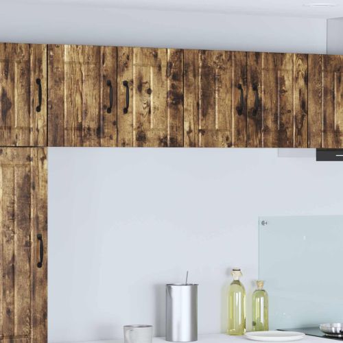 Кухненски стени шкафове с врата 2 pcs Димян дъб 60 x 31 x 40 см