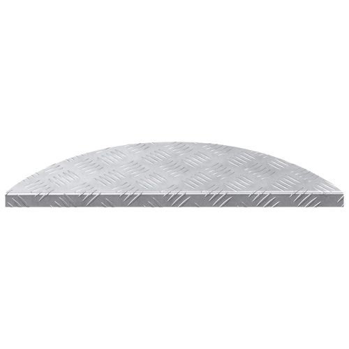 Стъпало Полумесец 5 pcs Сребрист 60 x 18 x 2,5 см Алуминий