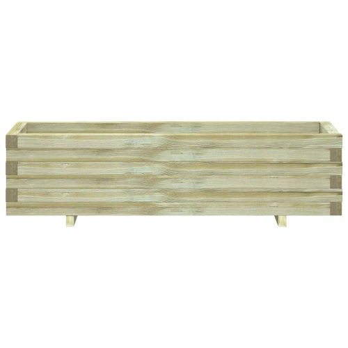 Повдигната леха, 120x40x30 см, дървена, правоъгълна