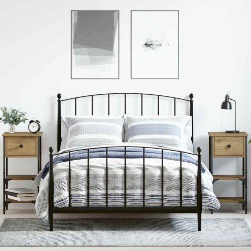 Нощен шкаф с чекмедже 2 pcs Кафяво 33.5 x 36 x 70 см