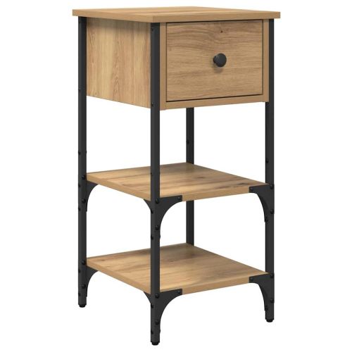 Нощен шкаф с чекмедже 2 pcs Кафяво 33.5 x 36 x 70 см
