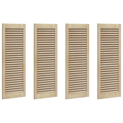 Врата за шкаф с врата 4 pcs Естествен 110 x 2,1 x 39,5 см