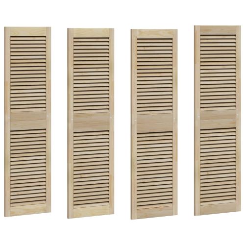 Врата за шкаф с врата 4 pcs Естествен 140,5 x 2,1 x 39,5 см