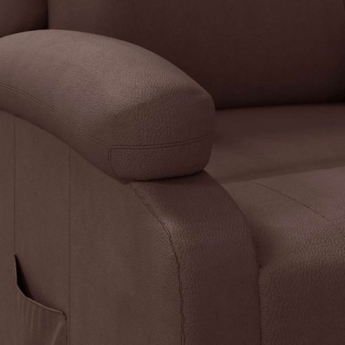 Наклоняем стол, кафяв, изкуствена кожа