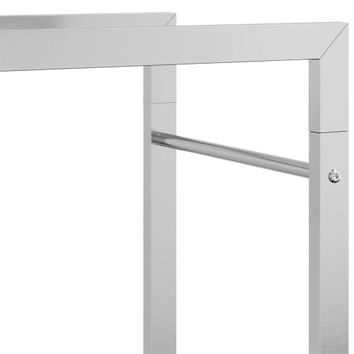 Стойка за дърва за огрев, 50x28x132 см, неръждаема стомана