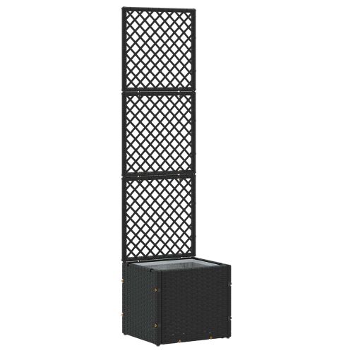 Садово решетъчно саксийно Черен 35 x 30 x 135 см Метал