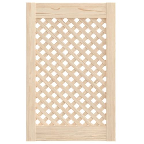 Врати за шкафове с решетен дизайн 2 бр 39,5x61,5 см бор масив