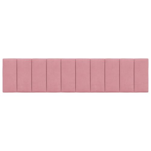 Мека табла за легло Hanko, розова, 200 см, кадифе