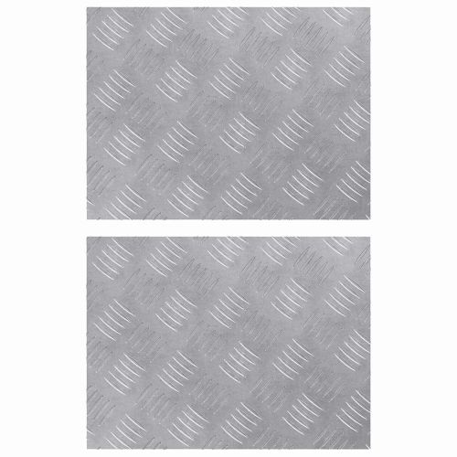 Стъпало Правоъгълна 2 pcs Сребрист 40 x 30 cm Алуминий