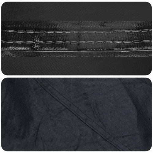 Покритие за маса Едноцветен Черно 142 x 142 x 15 см текстил