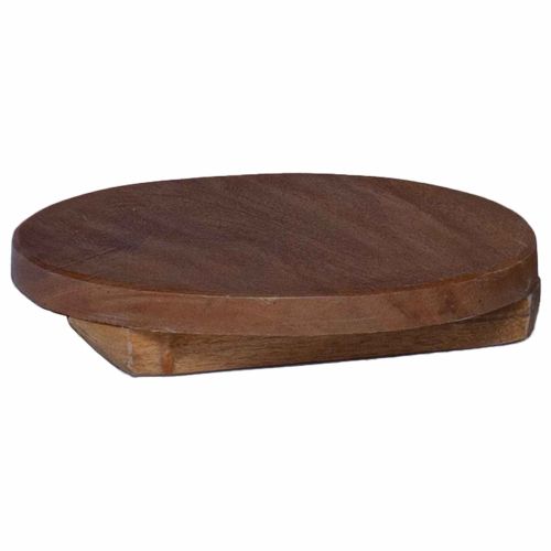 Стол за растения 3 pcs Кафяво Махагоново дърво