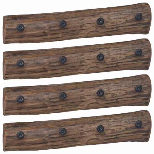 Закачалка Кафяво 50 x 8 x 12 см Солидно възстановено дърво