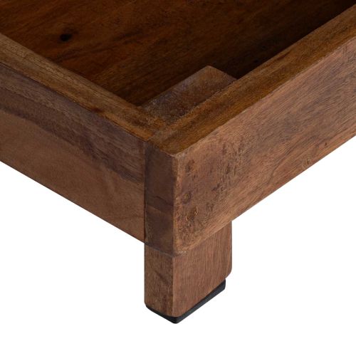 Стойка за растения 3 pcs Кафяво Махагоново дърво