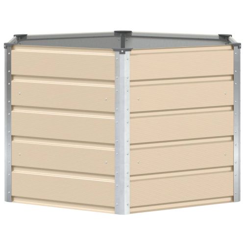 Кашпа Слонова кост 129 x 129 x 75 см Стомана