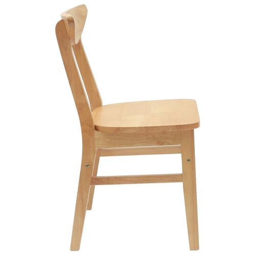 Обедени столове 2 pcs Естествен 42 х 47.5 х 81 см