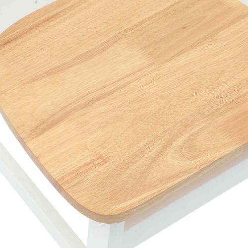 Обедени столове 2 pcs Бяло 42 х 47.5 х 81 см