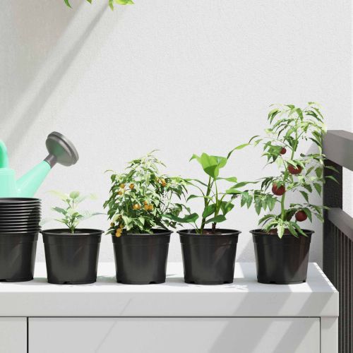 Цветна саксия 100 pcs Черно Ø 15 x 12.5 см Пластмаса