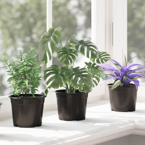 Цветна саксия 200 pcs Черно Ø 15 x 12.5 см Пластмаса