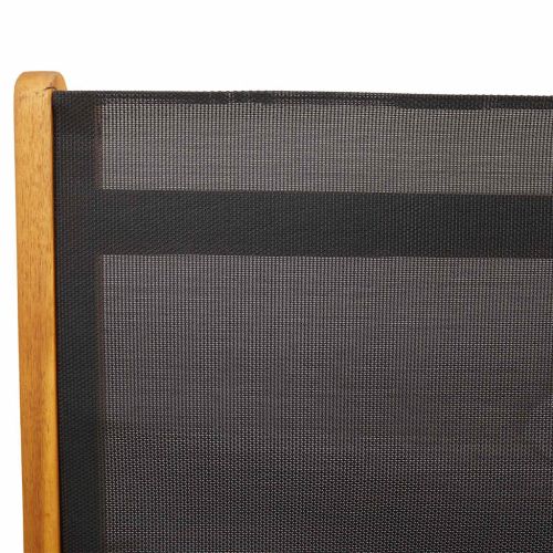 Сгъваеми градински столове, 2 бр, акация масив и textilene