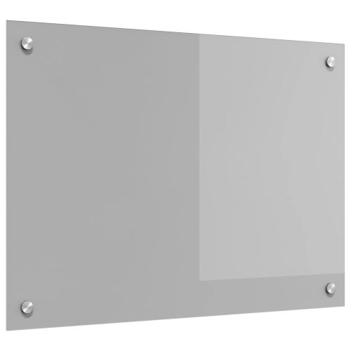 Кухненски заден панел Светлосиво 70 x 50 cm закалено стъкло