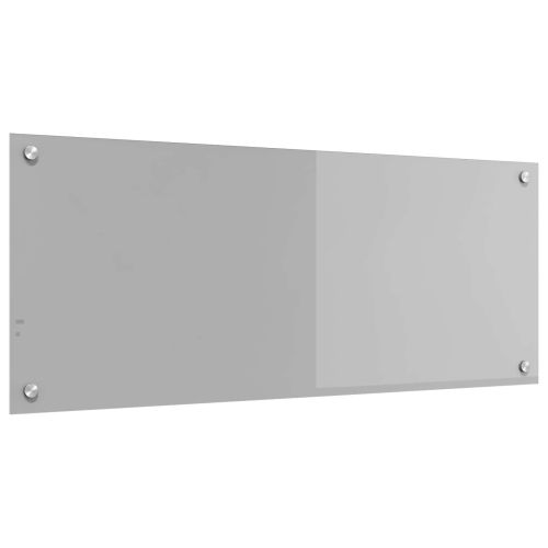 Кухненски заден панел Светлосиво 100 x 40 cm закалено стъкло