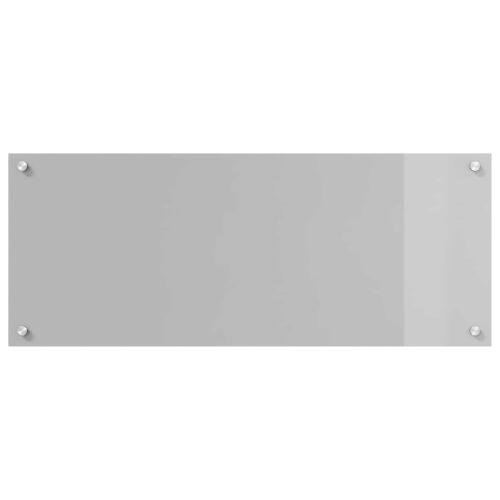 Кухненски заден панел Светлосиво 100 x 40 cm закалено стъкло