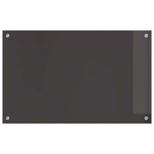 Кухненски заден панел Тъмен сив 80 x 50 cm закалено стъкло