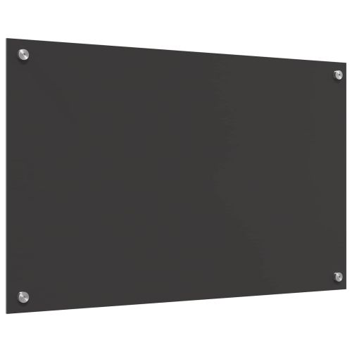 Кухненски гръб Тъмен сив 80 x 50 cm закалено стъкло