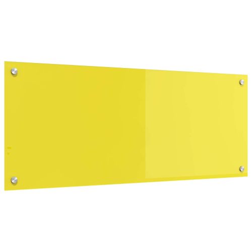 Кухненски заден панел Жълто 100 x 40 cm закалено стъкло