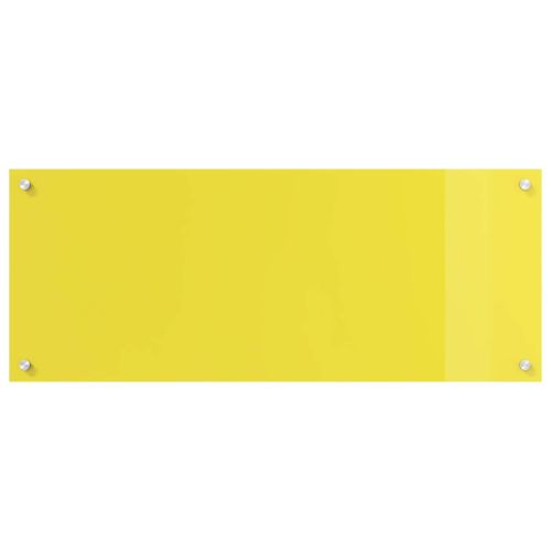 Кухненски заден панел Жълто 100 x 40 cm закалено стъкло