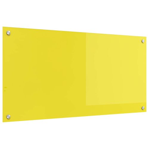 Кухненски заден панел Жълто 100 x 50 cm закалено стъкло