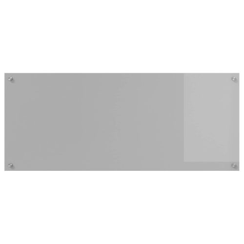 Кухненски заден панел Светлосиво 120 x 50 cm закалено стъкло