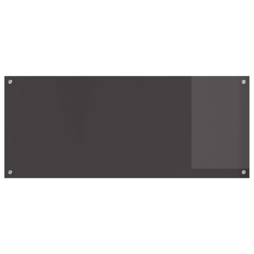 Кухненски заден панел Тъмен сив 120 x 50 cm закалено стъкло