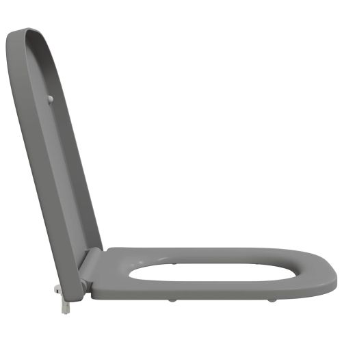 Тоалетна седалка Сиво 47,5 x 35 x 3,6 см Дуропласт