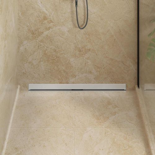 Стенен душов отвод Сребрист 90 cm Неръждаема стомана 304