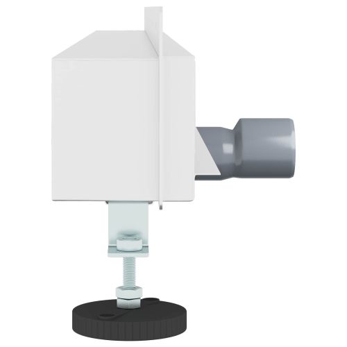 Стенен душов отвод Сребрист 90 cm Неръждаема стомана 304