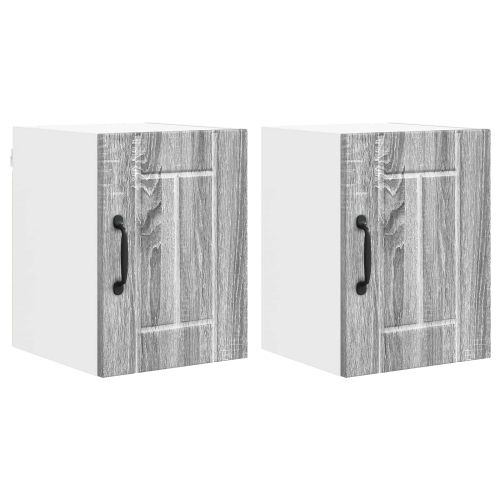 Стенен шкаф LUCCA 2 pcs Сива сонома 30 x 31 x 40 см