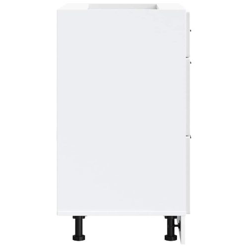 Кухненски шкаф "Porto" с висок гланц, бяло, инженерно дърво