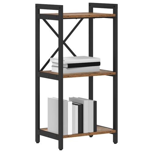 Рафт за книги Старо дърво 40 x 30 x 85 см Инженерно дърво