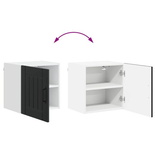 Стенен шкаф Lucca 2 pcs Черно 40 x 31 x 40 см